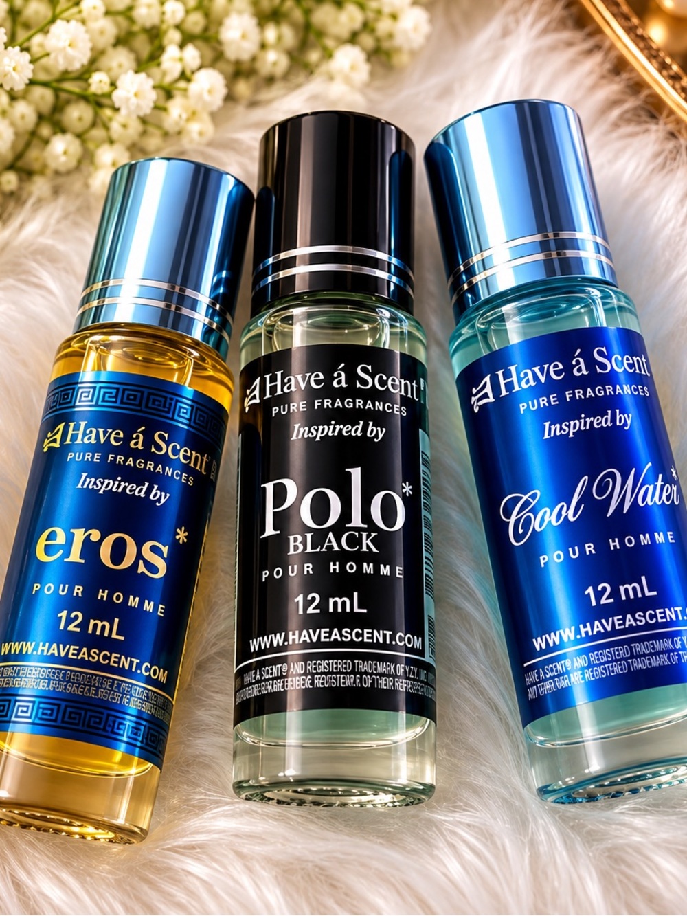 Cool Water-Inspired Roll-On Fragrance — Blue